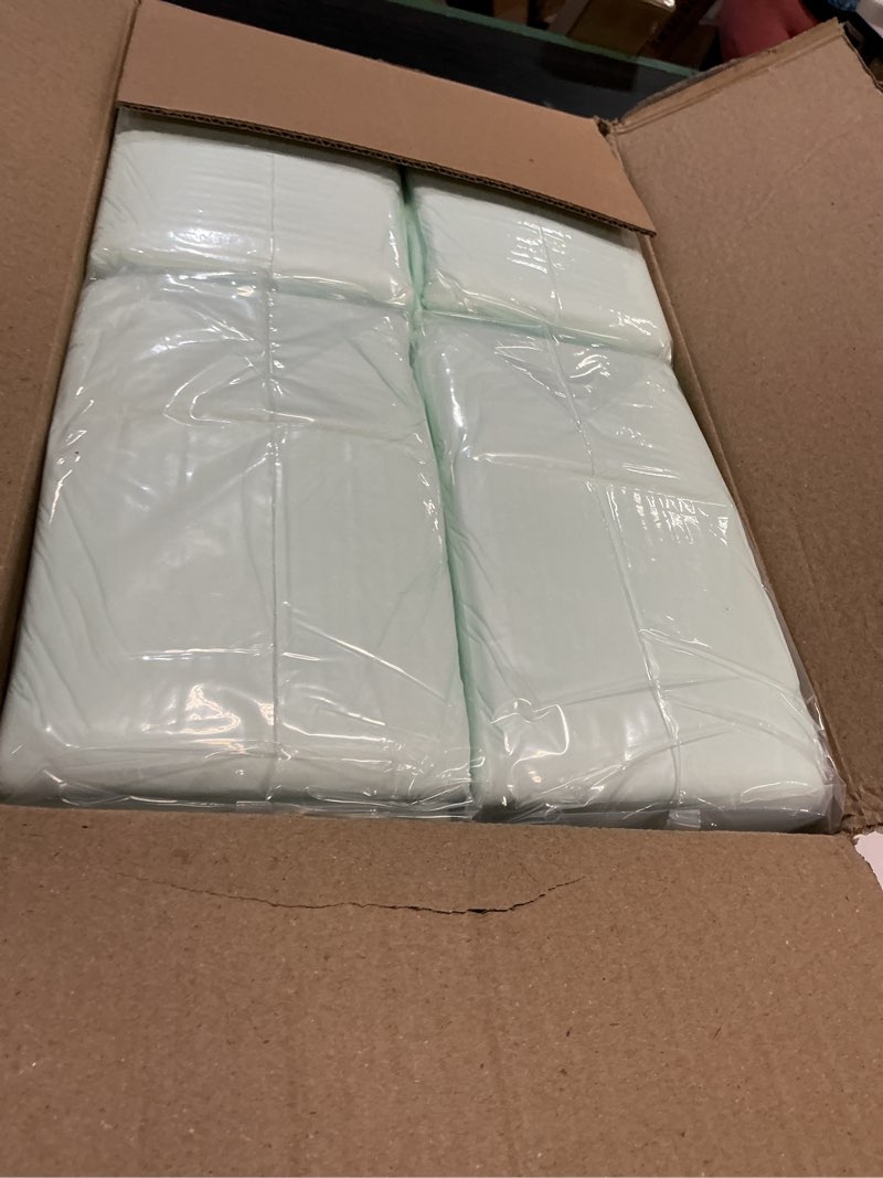 Condition photo showing New/Like New for medline heavy absorbency disposable underpads with super absorbent polymer & fluff core, ultimate protection for beds, floors, furniture, pets, 23x36 inches, pack of 80