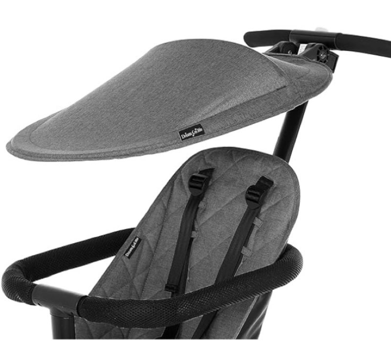 dream on me coast rider stroller canopy, grey gray canopy
