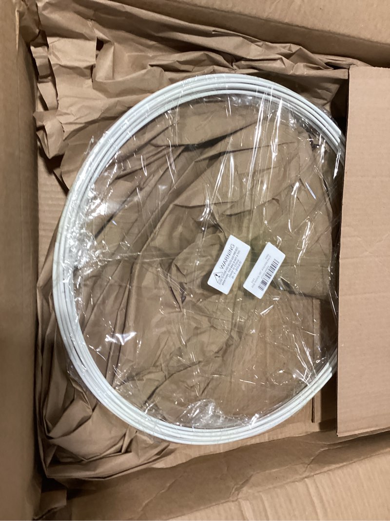 Condition photo showing As Is for 12 Pack Floral Hoop 16 Inches Metal Rings for Crafts Macrame Rings Hoop Wreath Dream Catcher Rings DIY Wreath Candle Rings Wreaths Craft Hoops, White White 16"