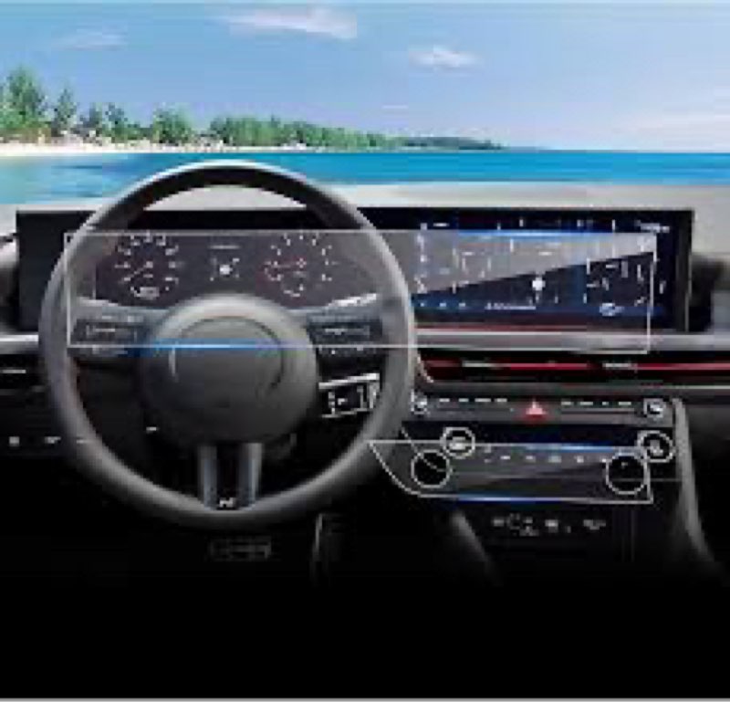 Coleya 2024 2025 2026 Sonata Screen Protector for Hyundai Sonata (12.3Inch&AC) (S/SEL/SEL Sport/N Li