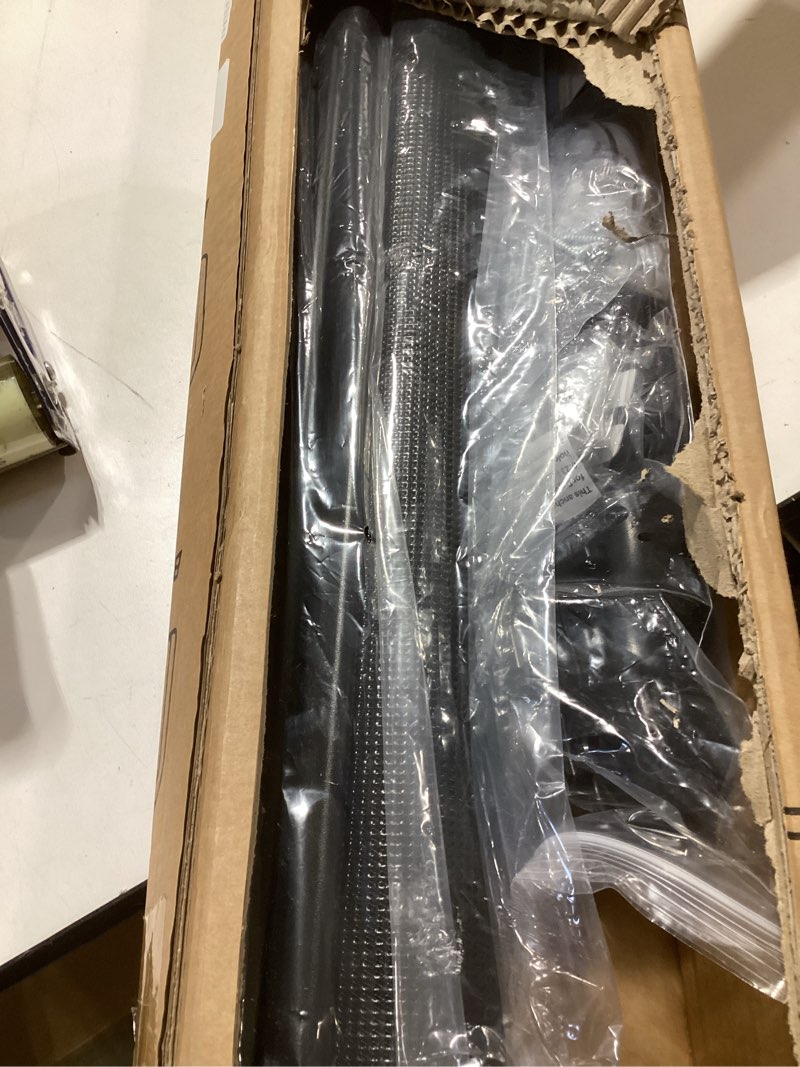 Condition photo showing As Is for Upgrade Retractable Baby Gates Extra Wide (150" W x 42" H), 150 inch Reinforced Retractable Dog Gate to Prevent Crawling Through, Retractable Gate Outdoor/Indoor, Real One-Handed Operation, Black Black 42" Tall x 150" Wide