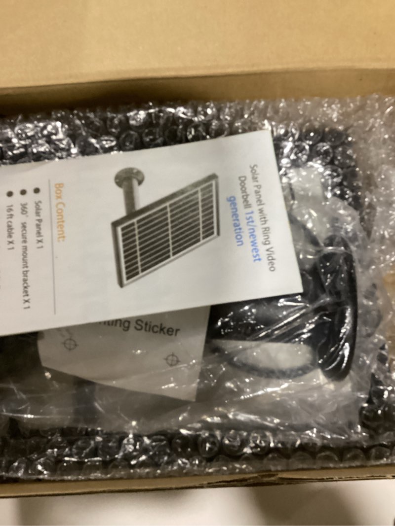 Condition photo showing New/Like New for Solar Panel Compatible with Video Doorbell 1/newes Generation(2020 Release-1080p), Waterproof Charge Continuously,5 V/ 3.5 W (Max) Output, Includes Secure Wall Mount,5.0M/16 ft Power Cable