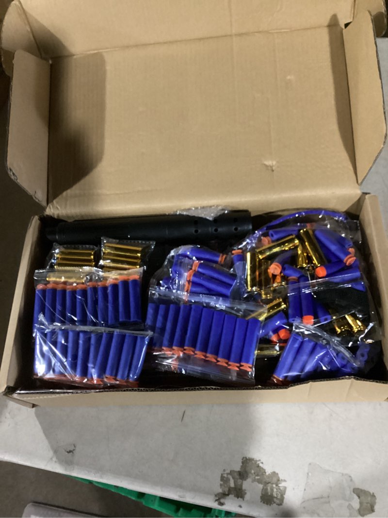 Condition photo showing Good Condition for electric automatic toy gun for guns sniper soft bullets shoot faster burst soft bullets toy gun for boys,toy foam blasters & guns with 100 toy sniper darts for kids black