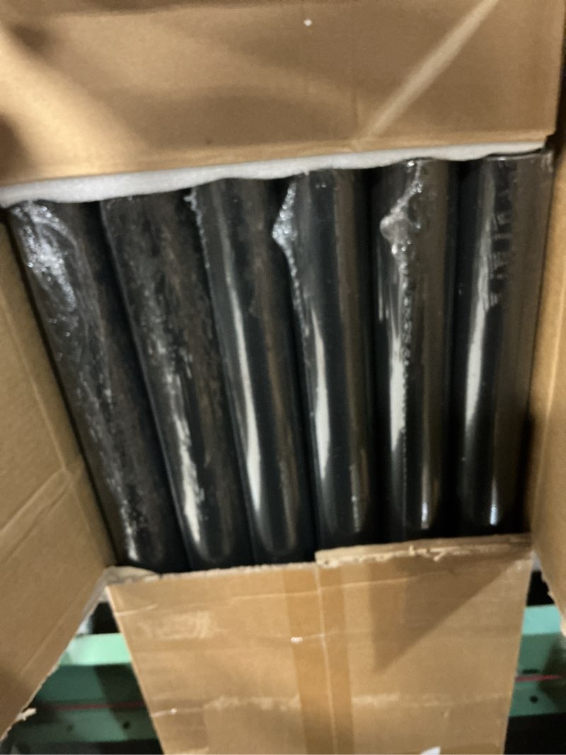 Condition photo showing Good Condition for heavy duty flag pole kit with solar light, 25ft 12 gauge hardware flagpole for outside house in ground, 3x5 usa flag for residential commercial outdoor, extra thick flag poles, black 12 gauge - 25ft