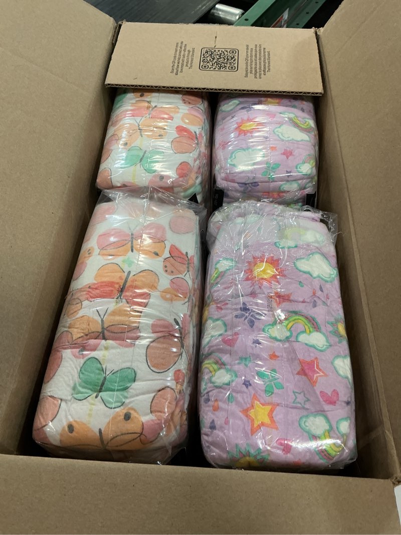 Condition photo showing Good Condition for The Honest Company Comfort Dry Disposable Diapers for Sensitive Skin, Hypoallergenic, Sky's The Limit + Wingin It, Super Club Box Size 6 (35 lbs) 68 Count Size 6 (68 Count) Sky's the Limit + Wingin It