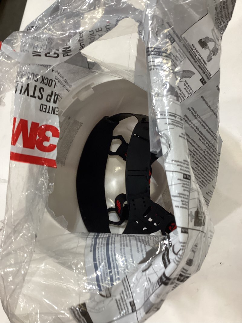 Condition photo showing As Is for 3m pinlock hard hat white vented
