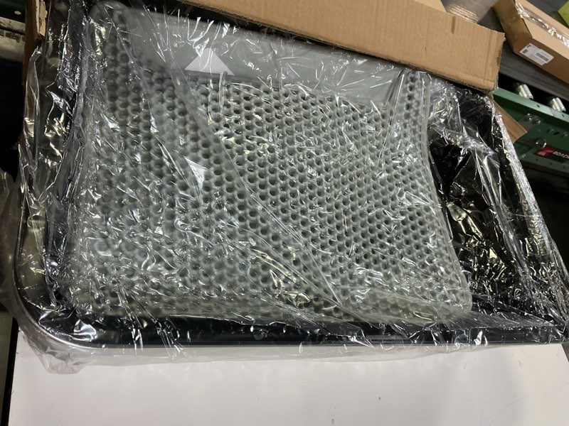 Condition photo showing Good Condition for stainless steel litter box | xl enclosed cat litter boxs with lid for big cats | high sided, anti-urine leakage | non-stick bottom & includes litter mat & metal scoop (dark gray) x-large dark gray