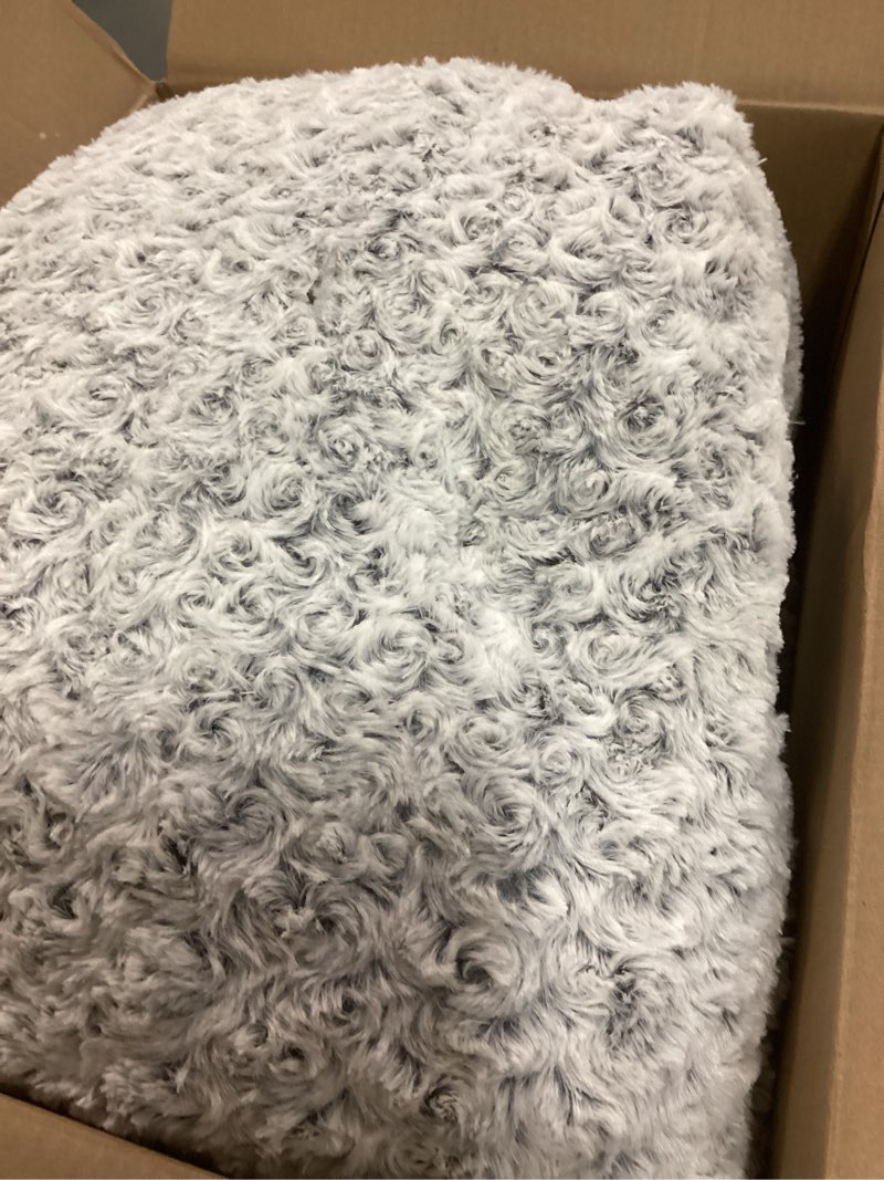 Condition photo showing Good Condition for ksiia washable dog bed deluxe plush dog crate beds comfy kennel pad anti-slip pet sleeping mat for large, jumbo, medium, small dogs breeds, 41" x 27", gray grey 41.0"l x 27.0"w x 4.0"th