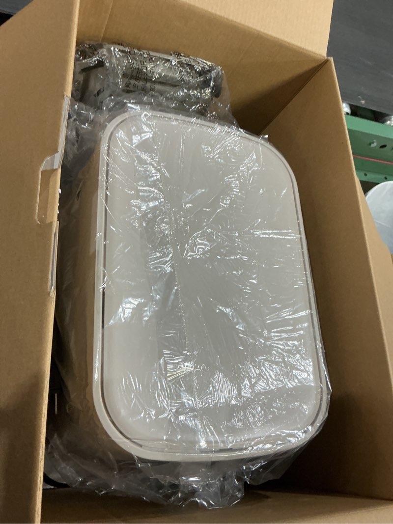 Condition photo showing Good Condition for bella 4Qt Slim Air Fryer, Fits-anywhere™ Kitchenware, EverGood™ Ceramic Nonstick Coating, Adjustable Temperature, 6 Preset Cooking Options, 60 Min Auto Shutoff w Audible Tone, 3.3lb Capacity, Oatmilk 4 QT Oatmilk