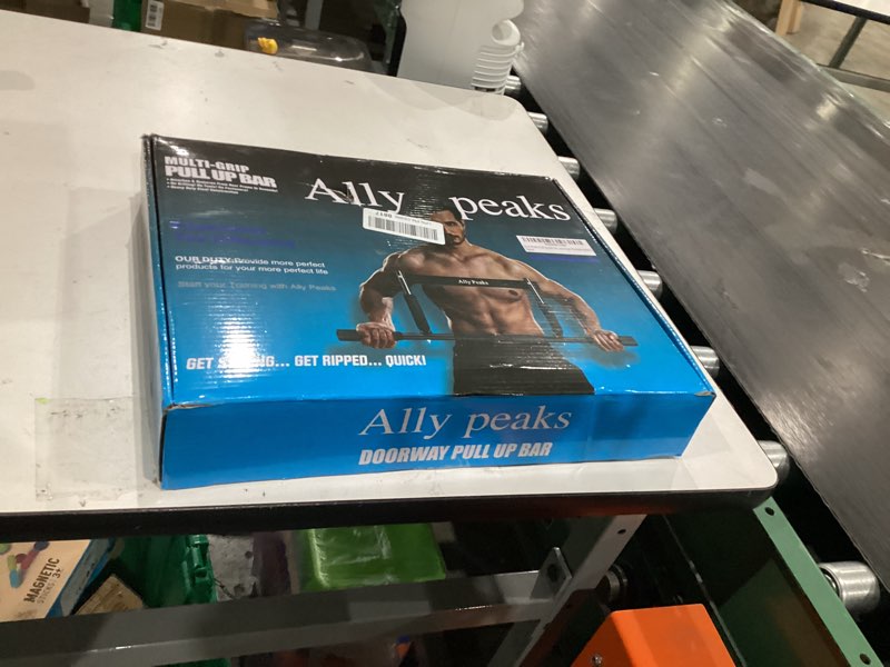 Condition photo showing New/Like New for Ally Peaks Pull Up Bar for Doorway | Thickened Steel Max Limit 440 lbs Upper Body Fitness Workout Bar| Multi-Grip Strength for Doorway | Indoor Chin-Up Bar Fitness Trainer for Home Gym Portable silver2
