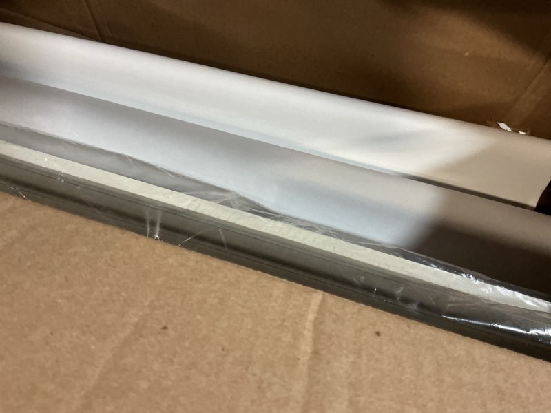 Condition photo showing As Is for persilux blackout roller shades for window blinds,cordless,linen fabric,thermal insulated fabric uv protection shades for home,office,bedroom,door,blackout-beige,27 1/2" w x 72" h 27 1/2"w x 72"h blackout-beige