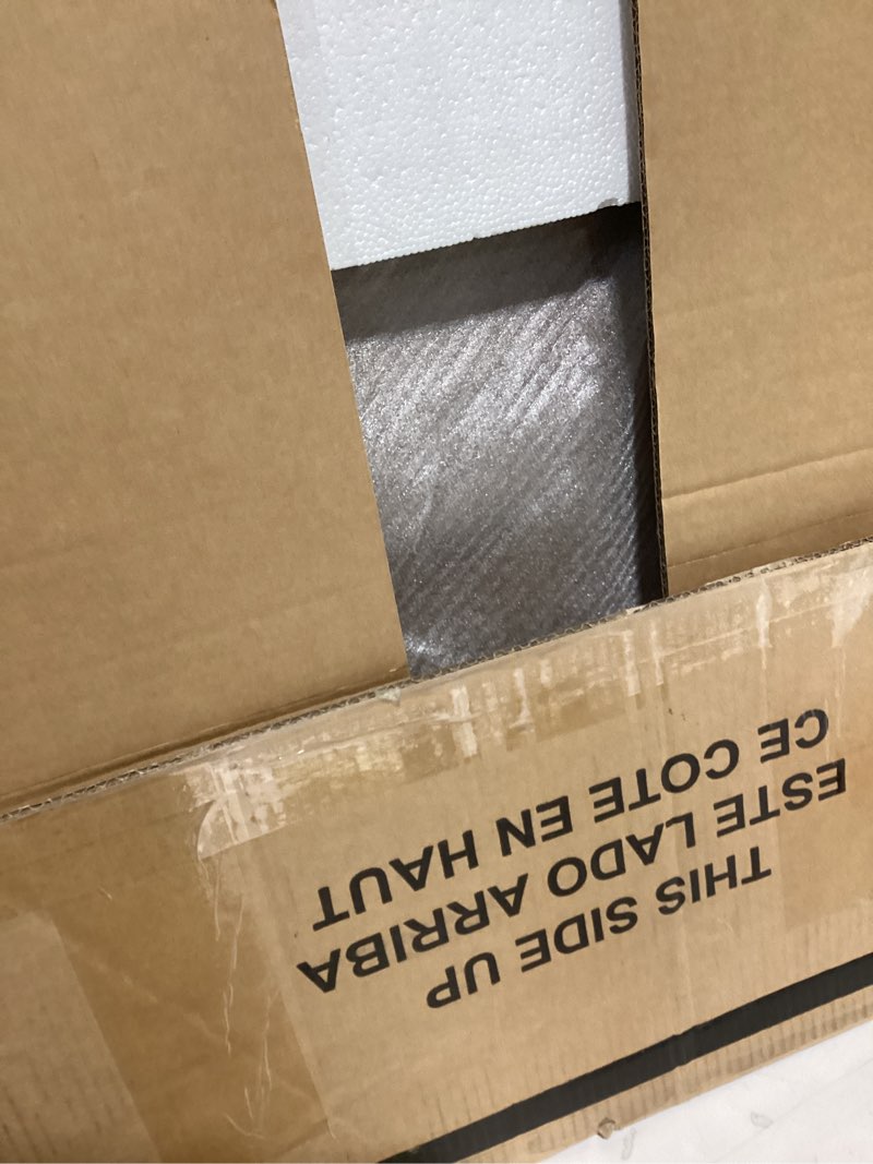 Condition photo showing New/Like New for Signature Design by Ashley Realyn Traditional Cottage 1 Drawer Nightstand with Dovetail Construction & Open Display Shelf, Chipped White, 27" Tall, Distressed Brown Chipped White 1 Drawer