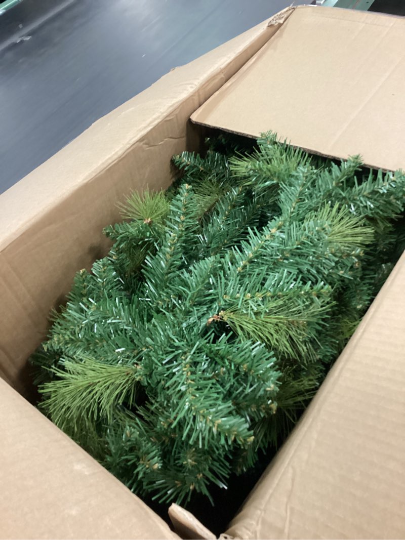 Condition photo showing Good Condition for Puleo International 50' x 10" Artificial Spruce Christmas Garland