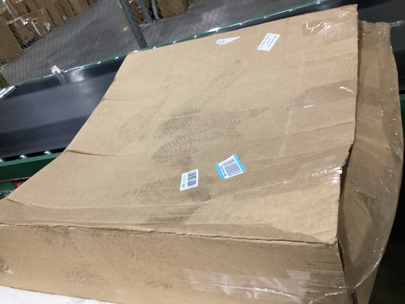 Heavy Durable Plastic Washing Machine Drain Pan Size 30X32 Including 1" Drain Fittings (Black)