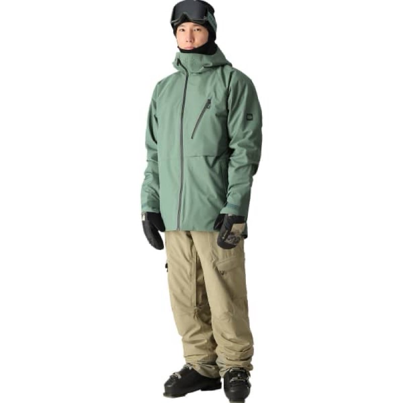 686 men's glcr hydra thermagraph jacket - mechanical stretch thermal clothing - water & weather resistant cypress green x-large