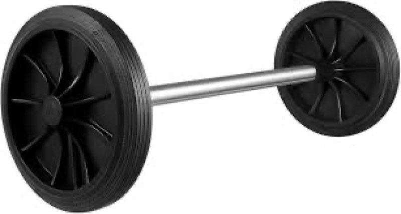 ULTECHNOVO Small Rubber Wheels for Garbage Cans Plastic Trash can Replacement Wheels Easy Installati