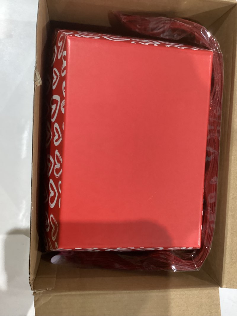 Condition photo showing Good Condition for dunzoom 22 pcs valentine's day empty gift basket set empty market tray heart gift basket with transparent bags and ribbon pull bows for valentine's day wedding holiday party favors(pink)