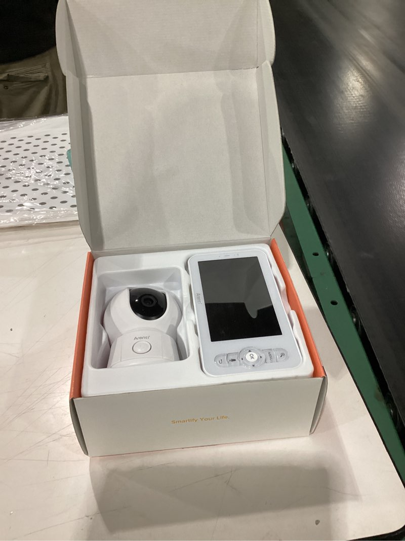 Condition photo showing New/Like New for ARENTI Video Baby Monitor with Camera and Audio, 5-inch Smart Baby Camera Monitor with Free Phone App, 1080P, VOX, PTZ, One-Touch Call, Temp Sensor, Lullaby, Night Vision, Auto Tracking, 2-Way Talk B2 Kit