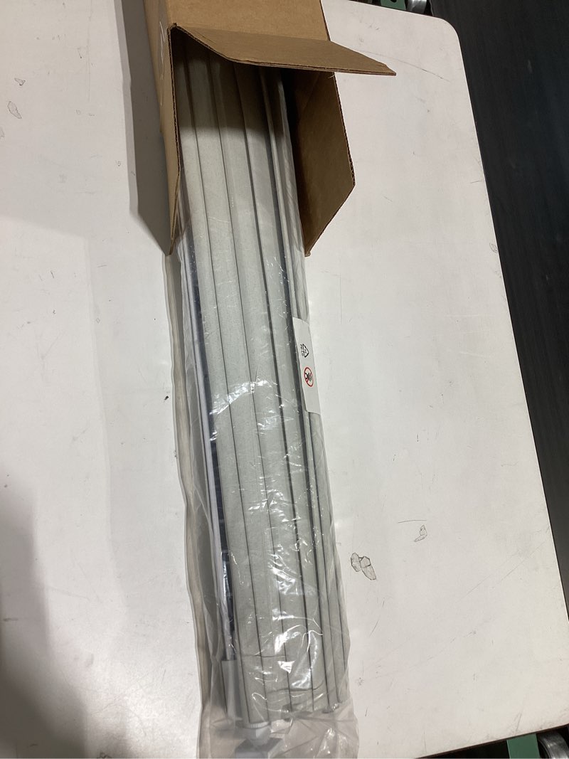 Condition photo showing Good Condition for no drill top down bottom up roman shades for windows, 26" w x 64" h, natural natural 26" w x 64" h