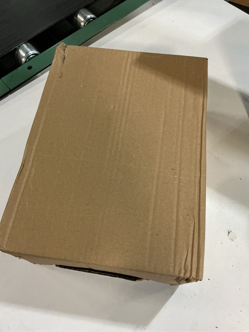 Condition photo showing item condition for 3PCS Lighted Sparkling Starry Night Glass Trees, Illuminated Gradient Glass Starry Night Tree with LED Lights, Resin Christmas Ornaments Craft Gift Decoration, Festive Gingerbread Theme Decor Red