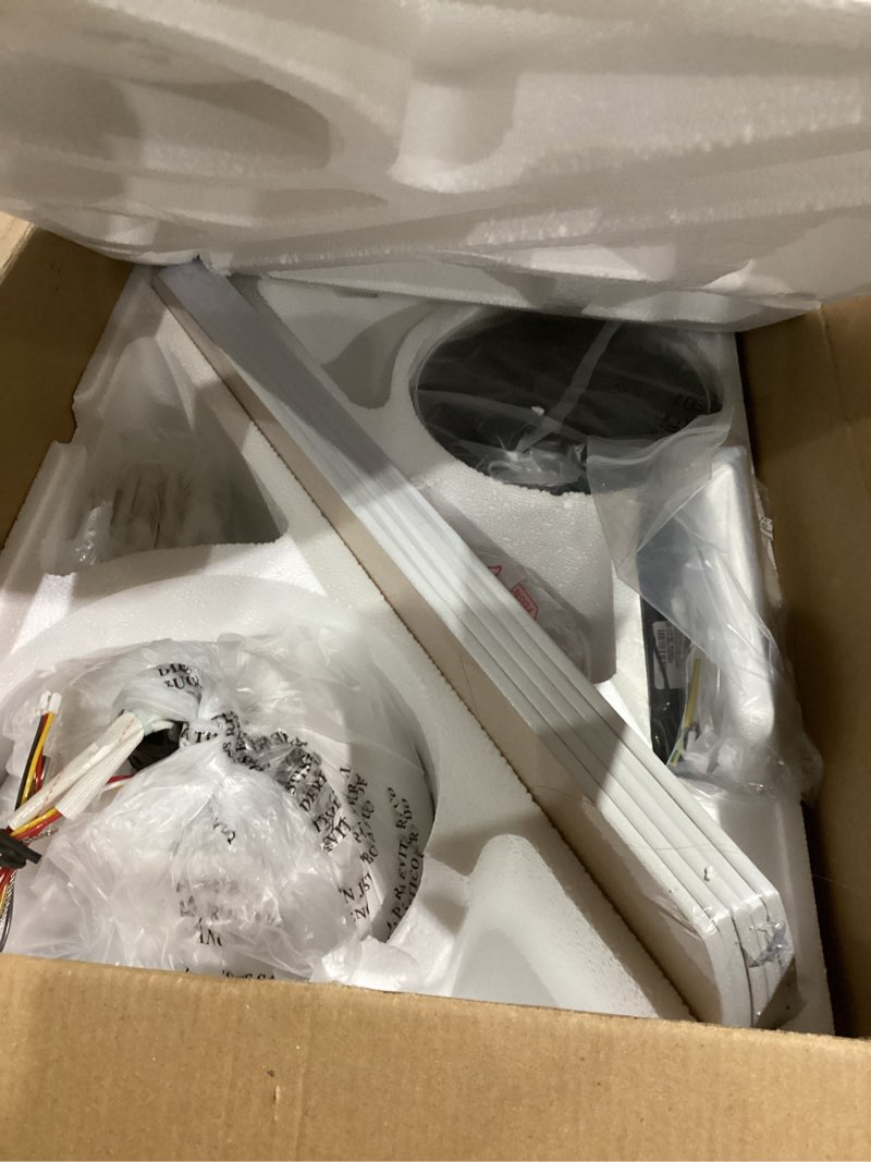 Condition photo showing Good Condition for TCL Ceiling Fans with Lights, 52 Inch Low Profile Ceiling Fan with Light and Remote Control, Flush Mount, DC Reversible Motor, Noiseless, 6 Speeds Ceiling Fan for Bedroom (White)