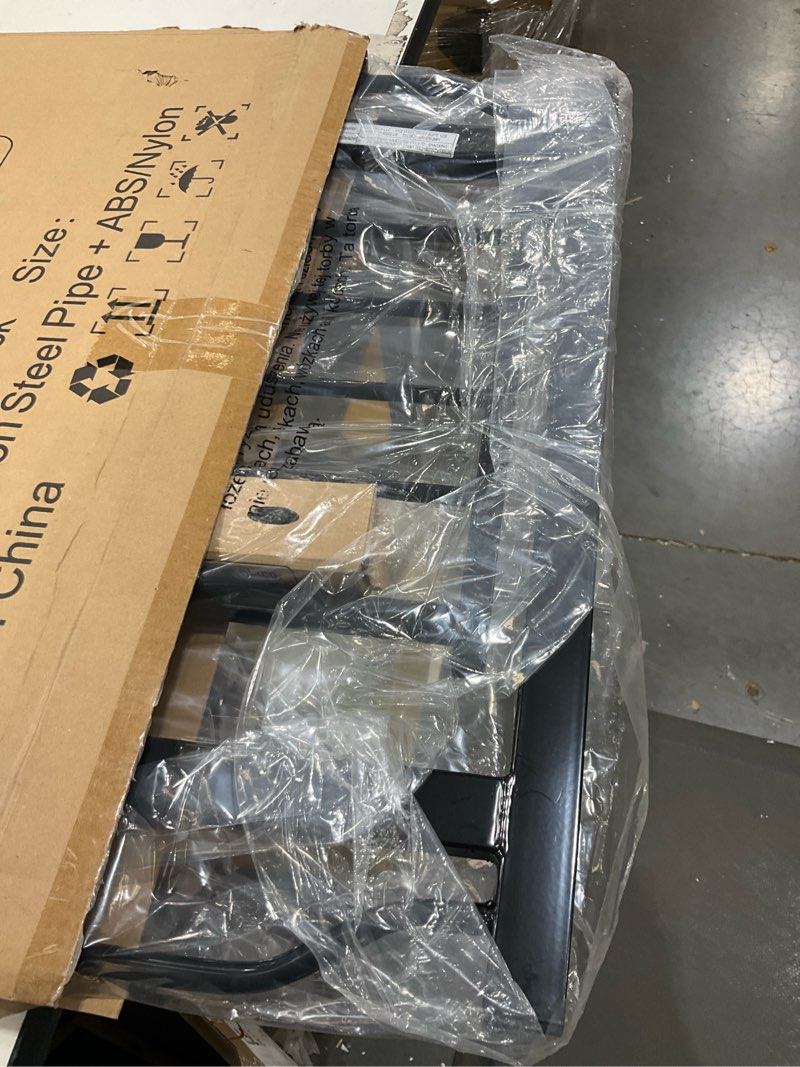 Condition photo showing Good Condition for Extra Wide Baby Gate 71.6-76.37 Inch Black, Walk Through Pressure Mounted No Drill Long Large Tension Metal Gate for Dog and Toddler 71.5-76 Inch