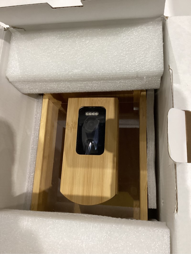 Condition photo showing Good Condition for Camera Bird Feeder,Smart Bird Feeder with Camera,High-End Bamboo Birds Watching Cam,2K HD Came Solar Powered,AI Identify 16000+,Auto Capture Birds & Notify in Time, Ideal Gift for Backyard Birder Bamboo 2.5L