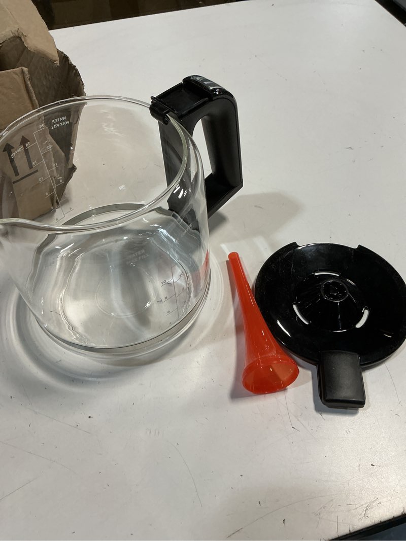 Condition photo showing Good Condition for KRUPS SS-207816 14CUP CARAFE, W/ LID & TUBE FOR EC322,EC324,EC422 COFFEEMAKERS