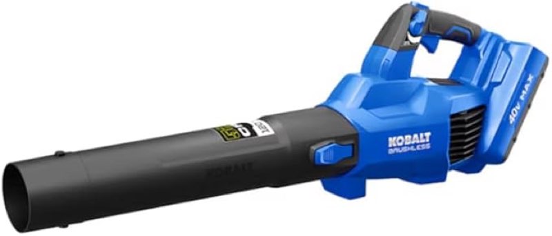 kobalt gen4 40-volt 520-cfm 120-mph brushless handheld cordless electric leaf blower (tool only)