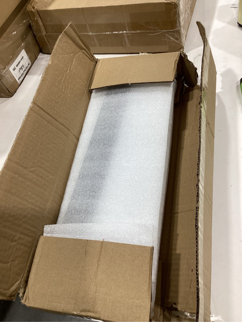 Condition photo showing New/Like New for 4 Pack Floating Shelf Brackets,14 inch Heavy Duty Industrial Shelf Bracket, Black Metal L Brackets for Shelves Support DIY(1/5 Inch Thicked) 14 Inch 4