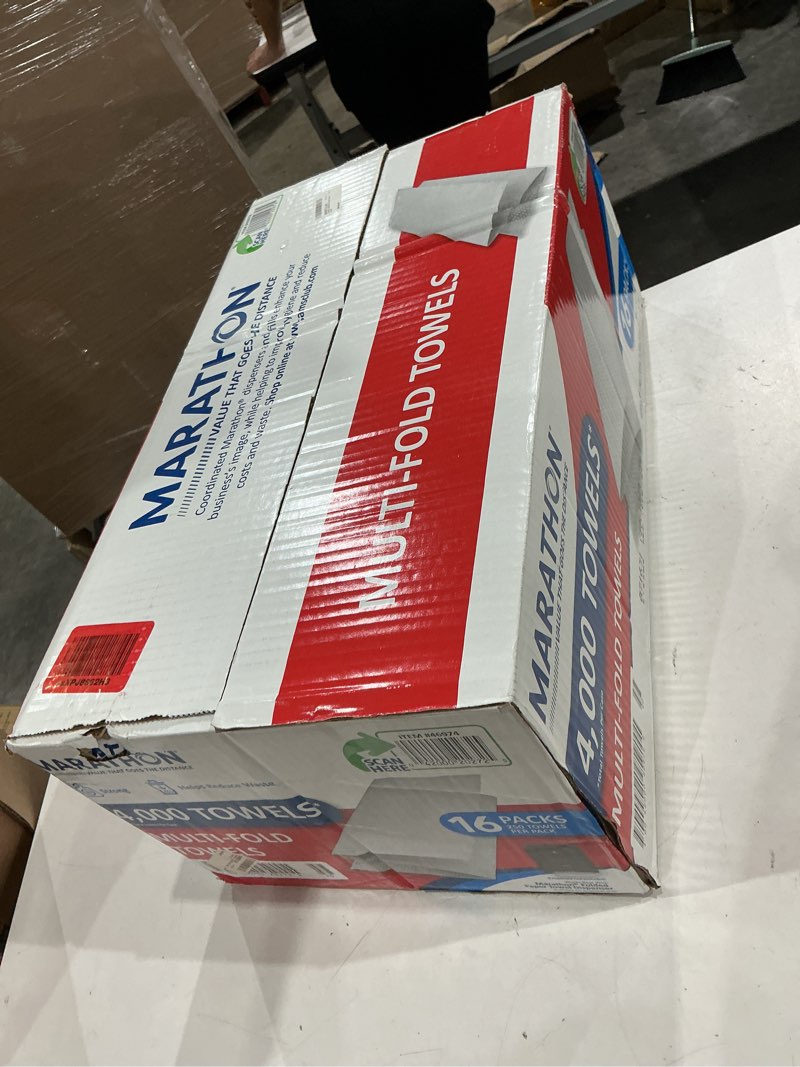 Condition photo showing New/Like New for sam s club marathon multifold paper towels  4000 count