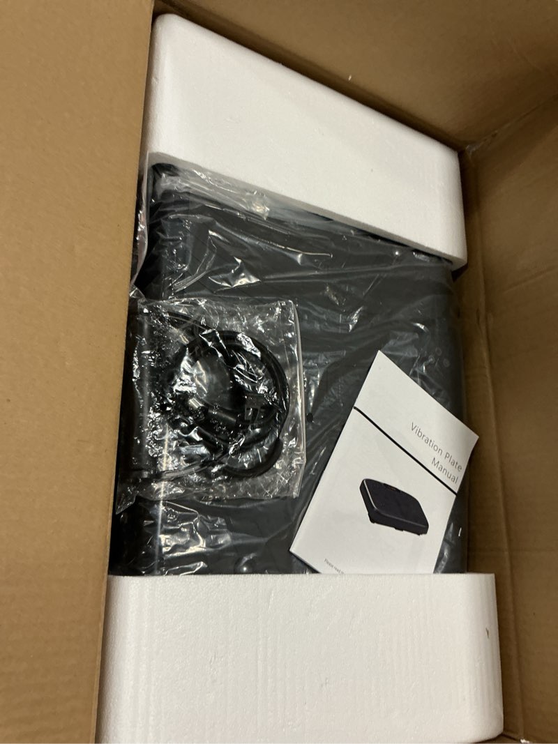 Condition photo showing Good Condition for Vibration Plate Exercise Machine, Vibrating Plate Platform for Lymphatic Drainage with 200 Adjustable Speeds, Power Vibration Plate for Weight Loss & Fitness, Supports Max Weight 450 Lbs