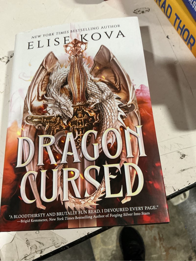 Condition photo showing Good Condition for dragon cursed (deluxe limited edition) - by elise kova (hardcover)