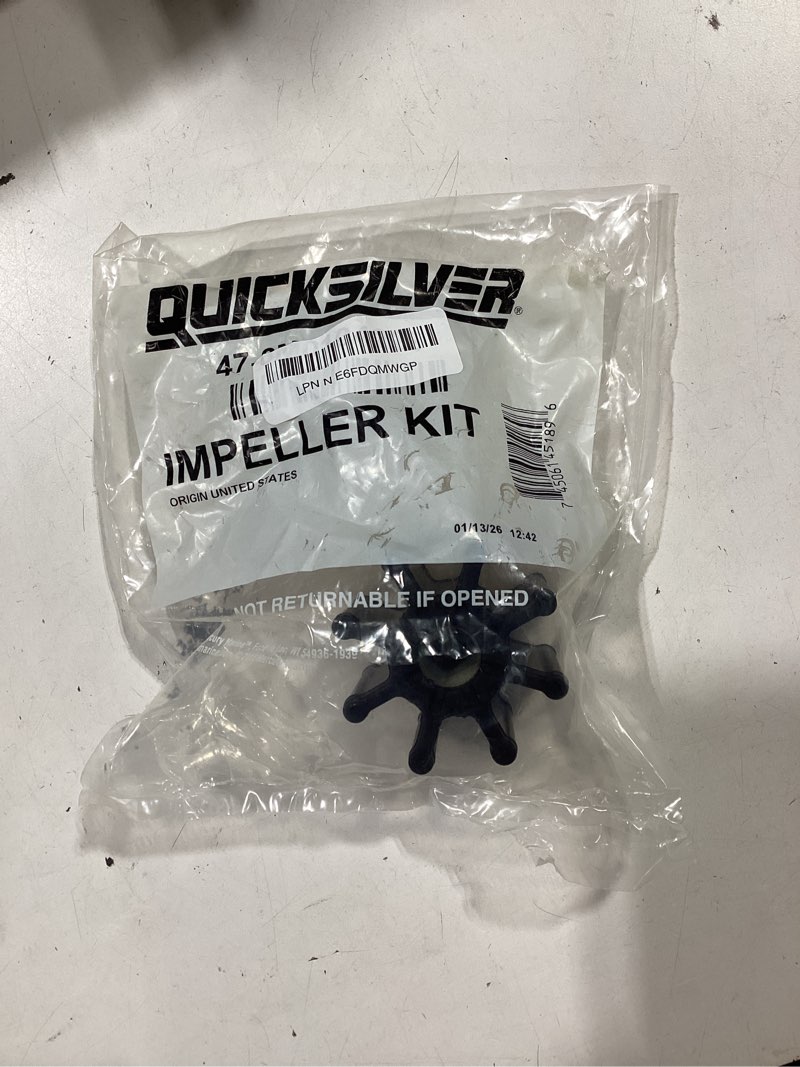 Condition photo showing New/Like New for quicksilver 8m0104229 water pump repair kit for v6 and v8 powered mercruiser sterndrives