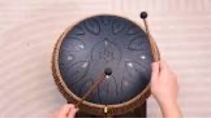steel tongue drum 13 inches 15 notes, hand pan drums for adults 440hz, c major handpan musical instr