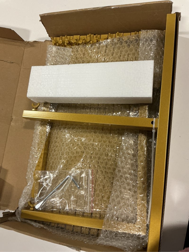 Condition photo showing New/Like New for Wedding Arch 6.6FT x 6.6FT Square Backdrop Stand Gold Metal Balloon Arch Stand for Ceremony Wedding Arches for Ceremony Birthday Party Bridal Shower Anniversary Decoration