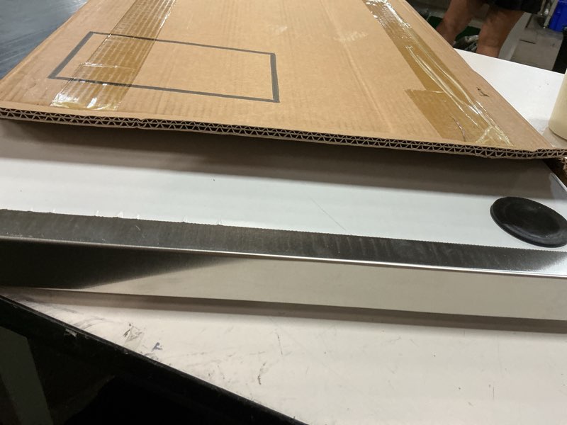 Condition photo showing Good Condition for stainless steel microwave shelf, 18"x24" 200 lb heavy duty metal appliance wall mount floating shelving, commercial microwave rack for kitchen, restaurant and hotel 18×24-microwave