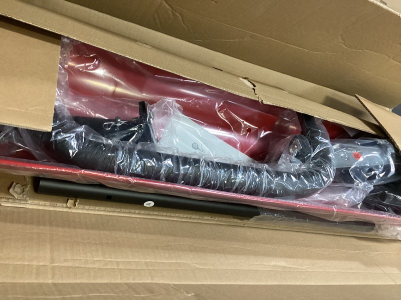 Condition photo showing Good Condition for 38 Inch Snow Shovel for Driveway, Brewin SnowPro Bi-Direction Heavy Duty Snow Pusher with Wheels and Angled Blade for Efficient Snow Removal, Back Saver Snow Plow for Doorway Sidewalk