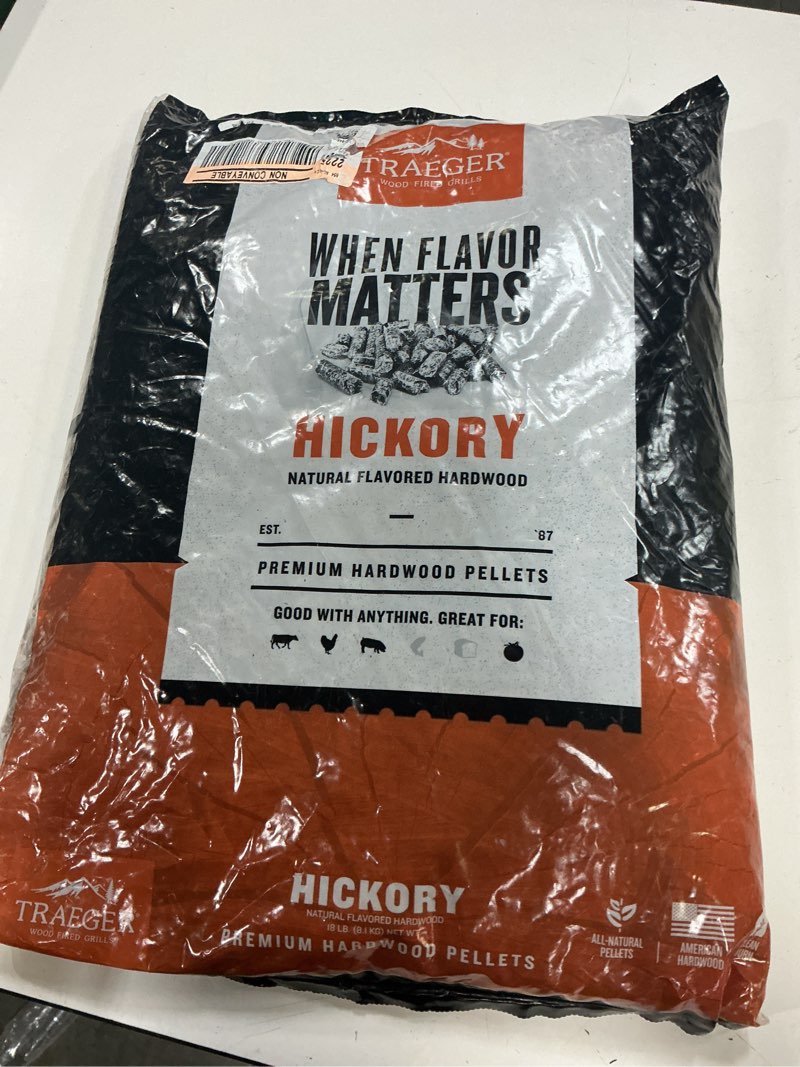 Condition photo showing New/Like New for traeger pecan pellets 18lbs wood