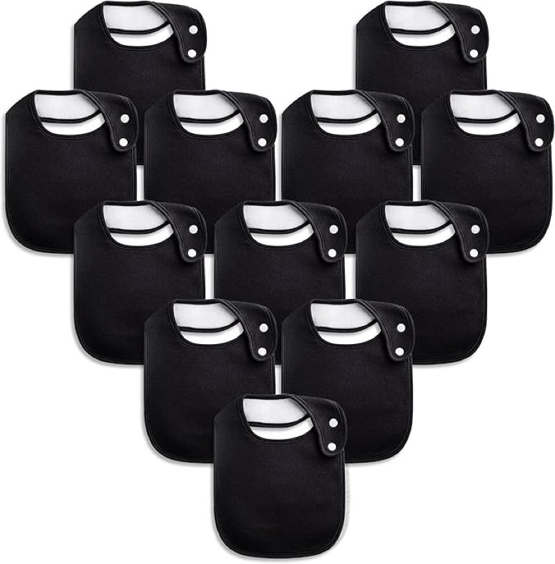 baby bibs soft and absorbent organic cotton bandana drool bibs set for boys girls newborn 0-36 months, 12 pack 