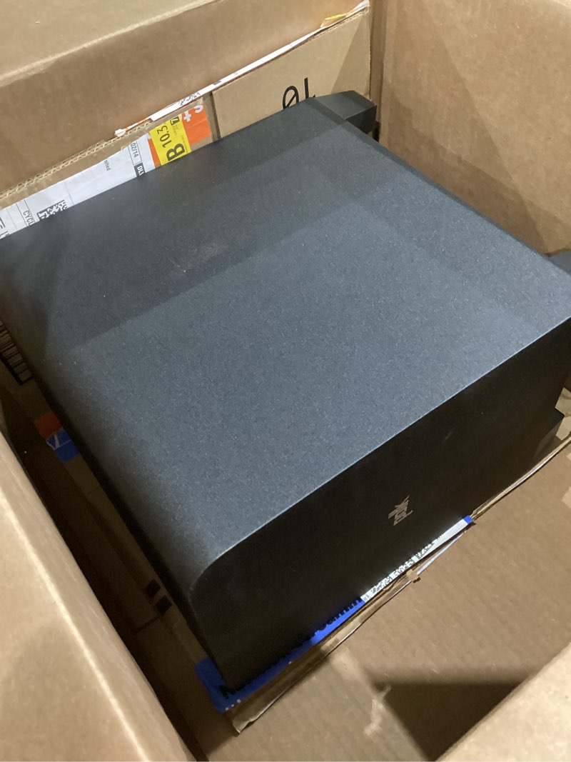 Condition photo showing As Is for polk audio signa s4 tv sound bar with subwoofer - dolby atmos audio voiceadjust & bassadjust technology, hdmi earc, wireless subwoofer works with 8k, 4k, & hd tvs, bluetooth, wireless streaming s4 soundbar + subwoofer w/ dolby atmos