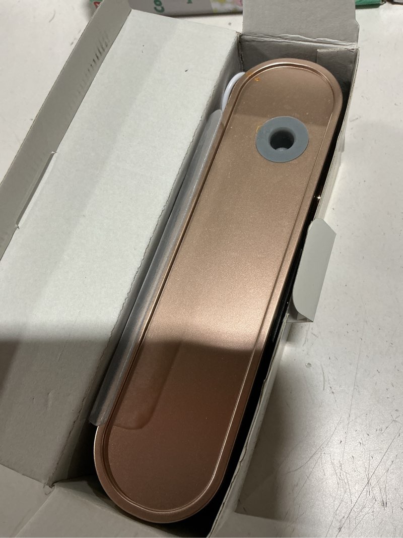 Condition photo showing As Is for toothbrush holders for bathrooms, toothbrush holder wall mounted with toothpaste dispenser, rechargeable cordless wall mounted tooth brushing holder black rose gold