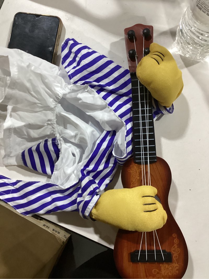 Idepet Pet Halloween Costume Funny Guitar Dog Costume Dressing Up Pet Clothes Suit for Puppy Small M