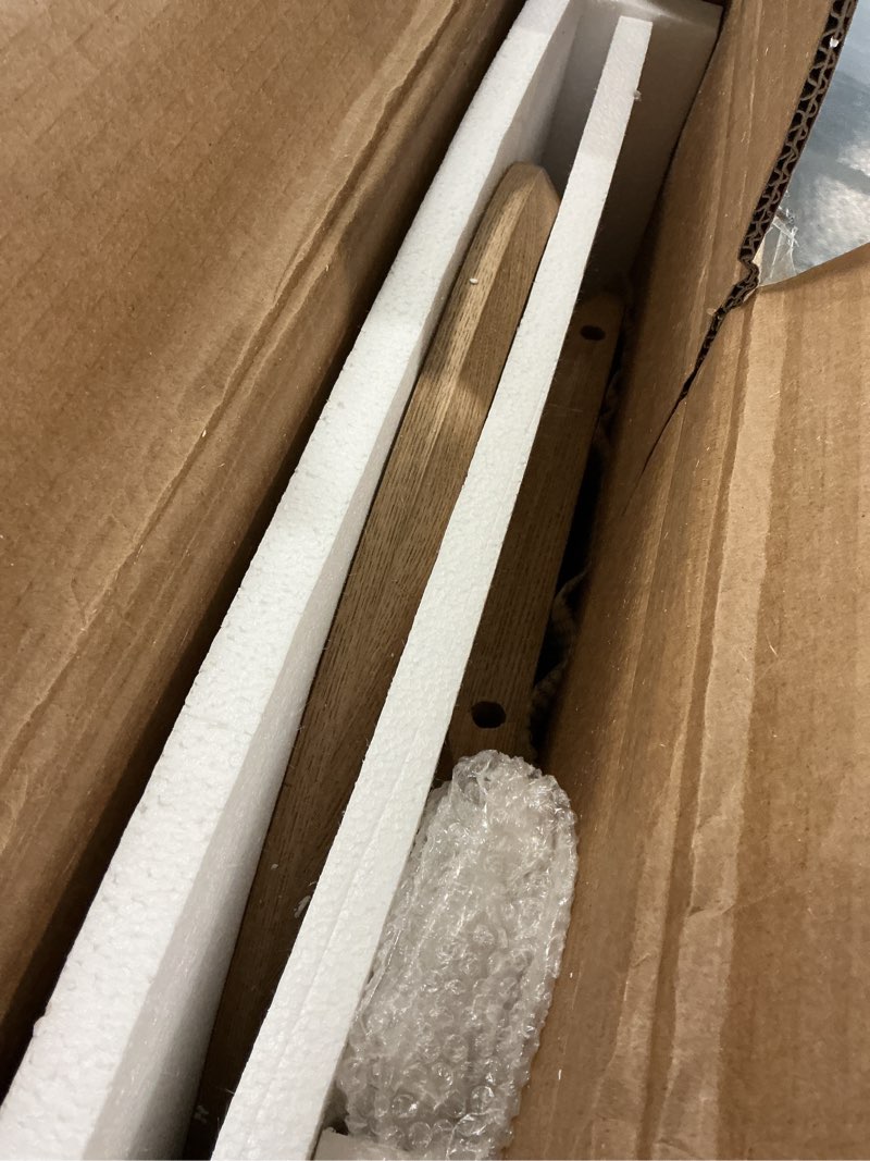 Condition photo showing Good Condition for Honyee Modern Oval Coffee Table, Small Coffee Tables for Living Room - Oak Wood Top with Solid Legs, Wooden Center Table Easy Assembly for Living Room &Bedroom,Office, Natural