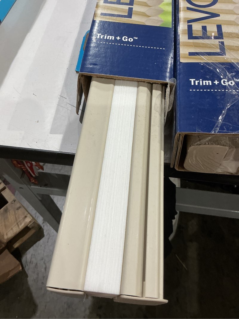 Condition photo showing As Is for levolor 36-in x 72-in sand light filtering cordless cellular shade