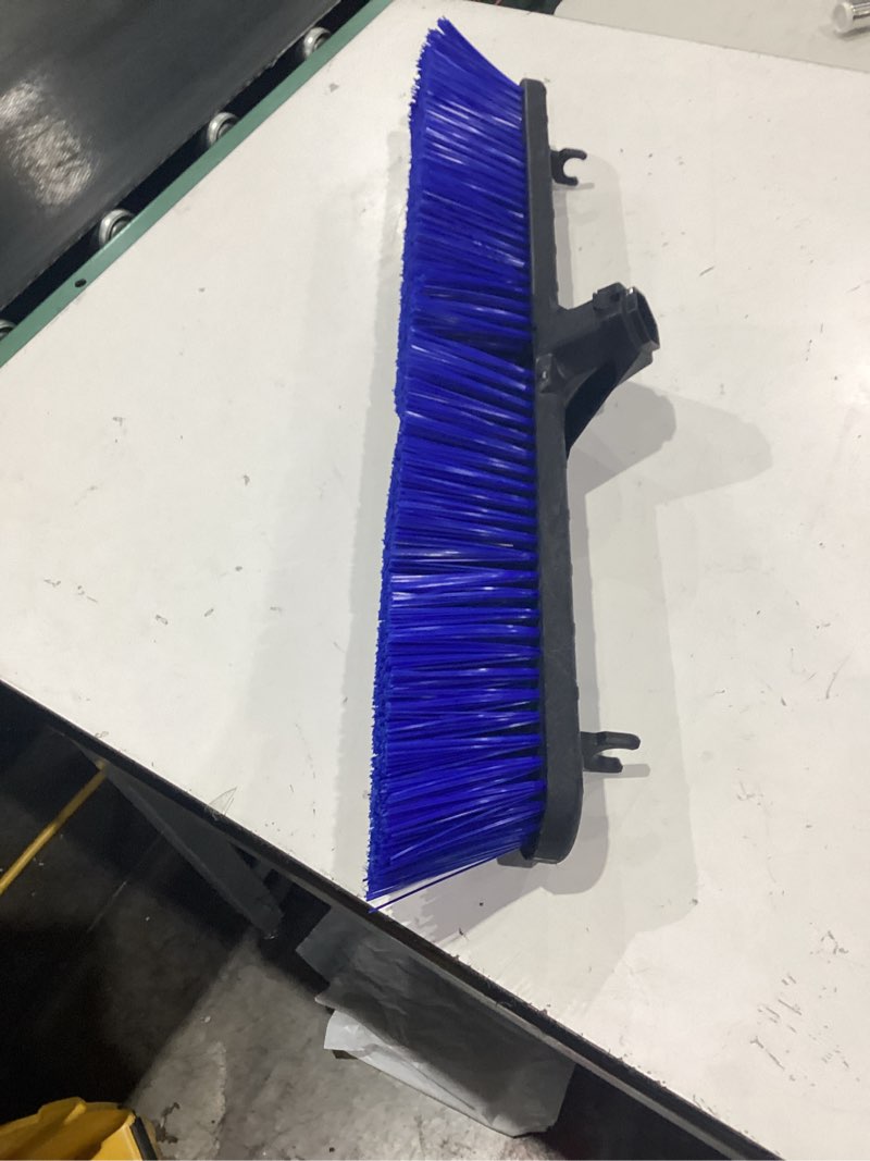 Condition photo showing As Is for sparta flo-pac plastic broom head, omni sweep for cleaning, 24 inches, black