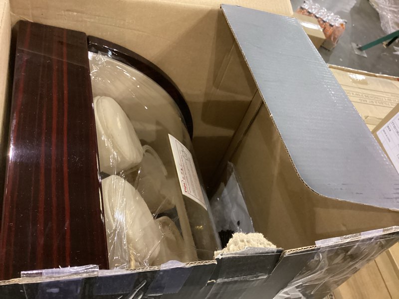 Condition photo showing As Is for Watch Winder For 4 Watches + 3 Storage, Qiuet MABUCHI Motors, LCD Display & Control Screen (Brown01)