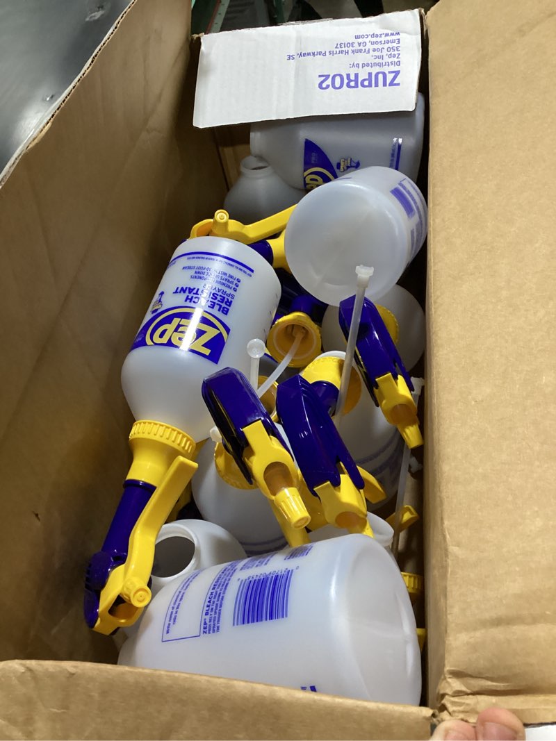 Condition photo showing As Is for Zep Professional Sprayer Bottle - 32 oz (Case of 12) - HDPRO1 - Versatile Adjustable Nozzle Spray Bottles with a Fine Mist or Powerful Spray, Refillable for Diluted Concentrate