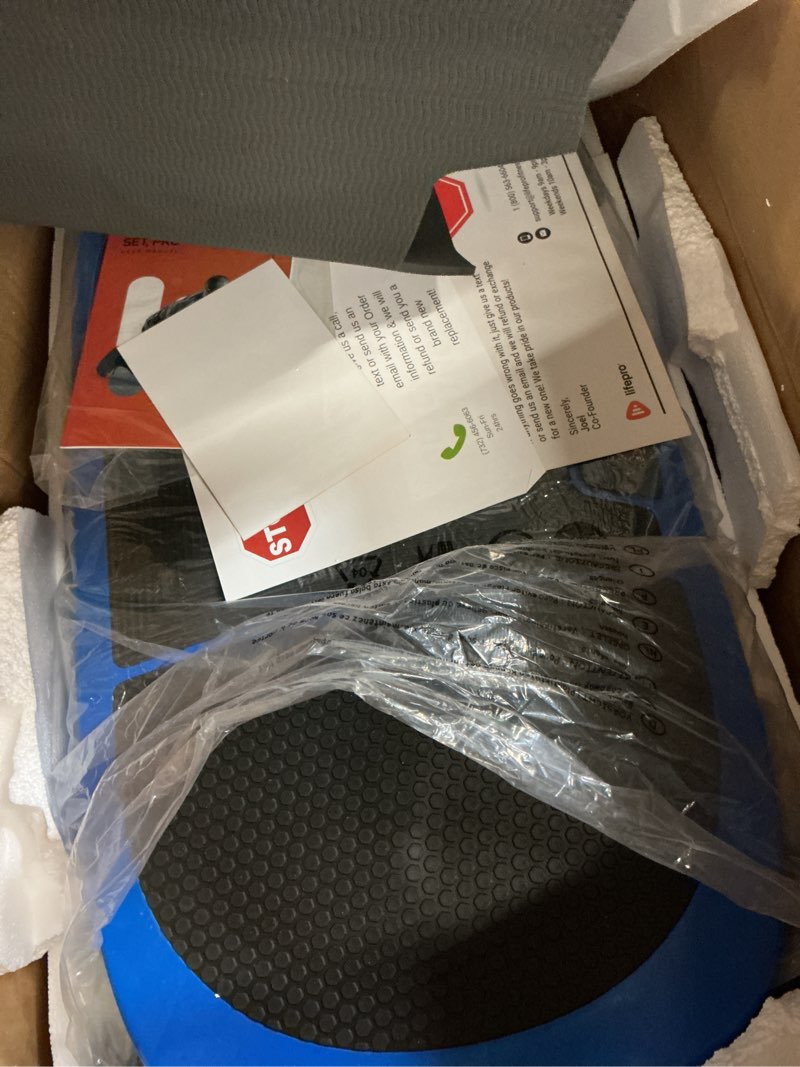 Condition photo showing Good Condition for Lifepro Rumblex Max 4D Black Vibration Plate Exercise Machine with Loop Resistance Bands for Home Fitness Shaping Training Recovery Tone & Strength