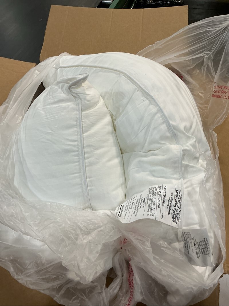 Condition photo showing As Is for beckham hotel collection bed pillows standard/queen size set of 2 - original soft down alternative pillow for sleeping - soft support for back, stomach or side sleepers queen / standard white